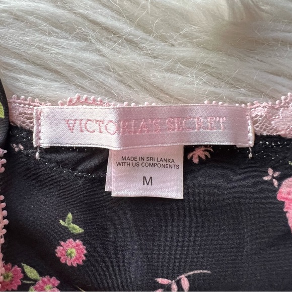 Victoria's Secret Black and Pink Floral Camisole - Picture 6 of 7
